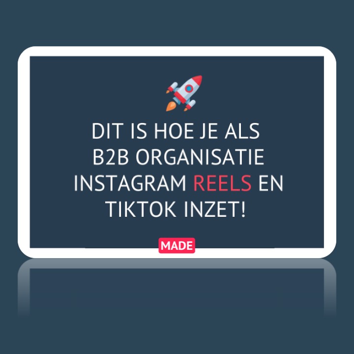 B2B-organisatie-TikTok-Instagram-Reels